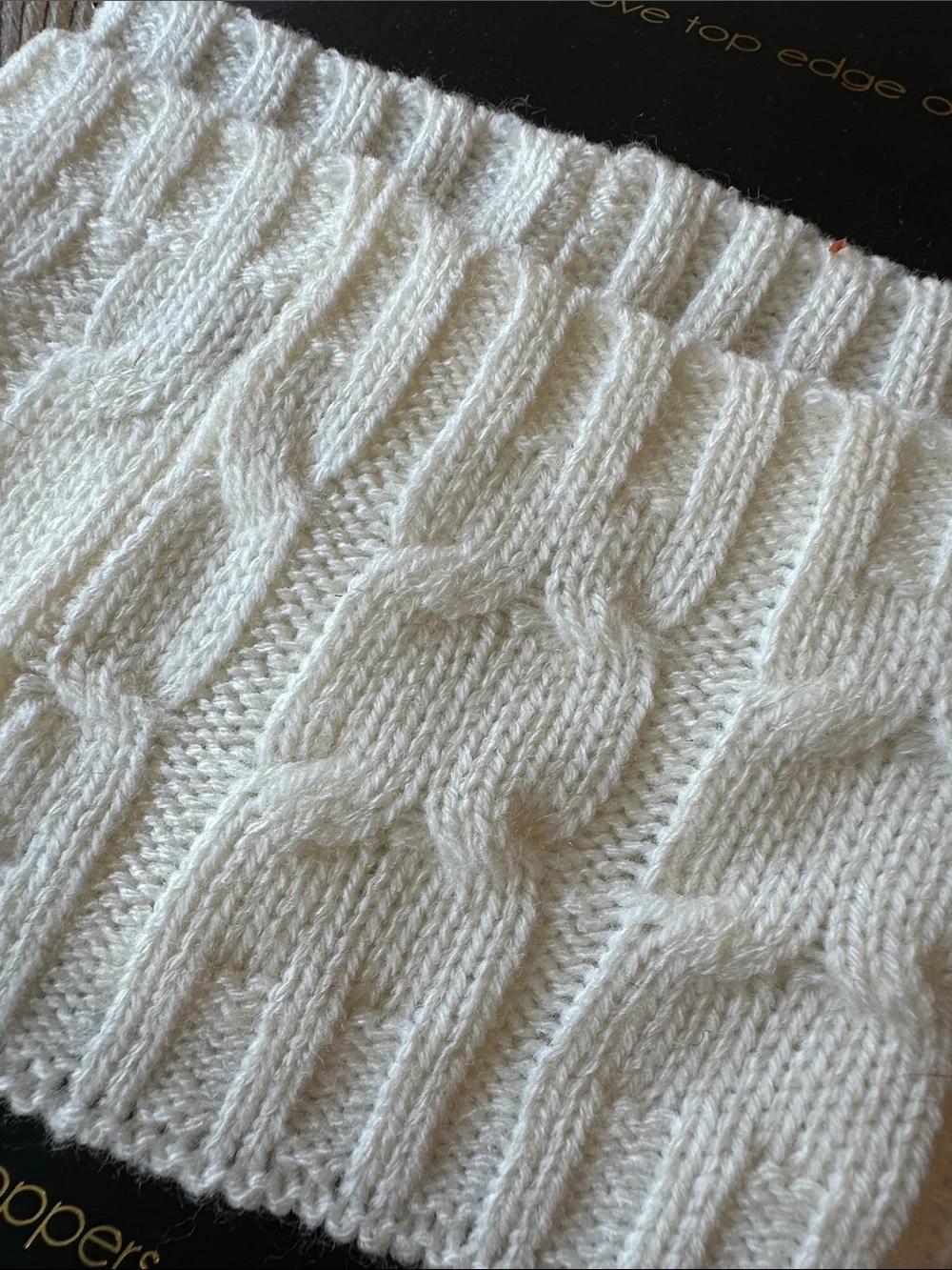 Mud Pie Cream Cable Knit Boot Cuffs Boot Toppers Leg Warmers NWT